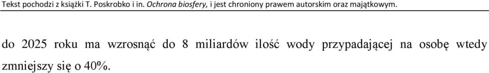 wody przypadającej na