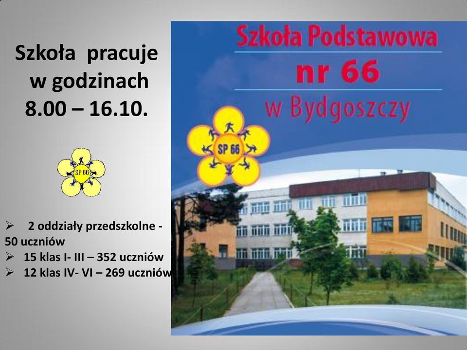 2 oddziały przedszkolne - 50