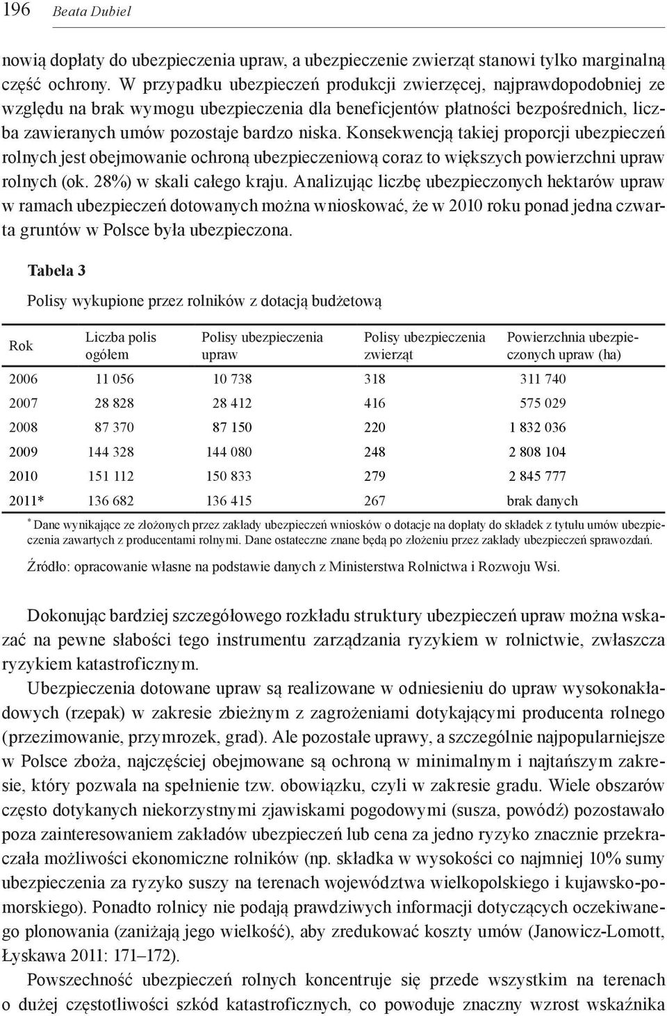 Konsekwencją takiej proporcji ubezpieczeń rolnych jest obejmowanie ochroną ubezpieczeniową coraz to większych powierzchni upraw rolnych (ok. 28%) w skali całego kraju.