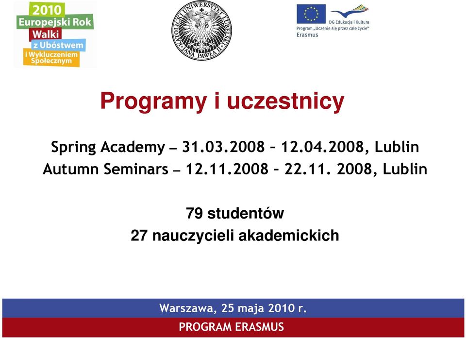 2008, Lublin Autumn Seminars 12.11.