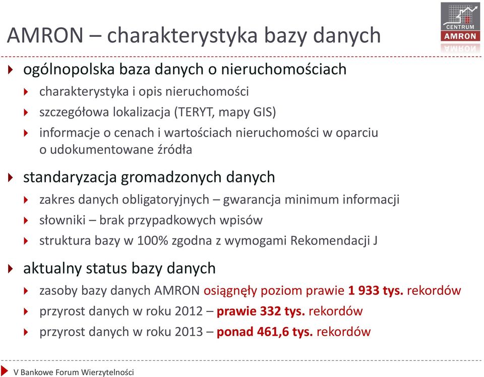 minimum informacji słowniki brak przypadkowych wpisów struktura bazy w 100% zgodna z wymogami Rekomendacji J aktualny status bazy danych zasoby bazy danych