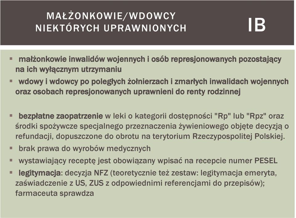 specjalnego przeznaczenia żywieniowego objęte decyzją o refundacji, dopuszczone do obrotu na terytorium Rzeczypospolitej Polskiej.