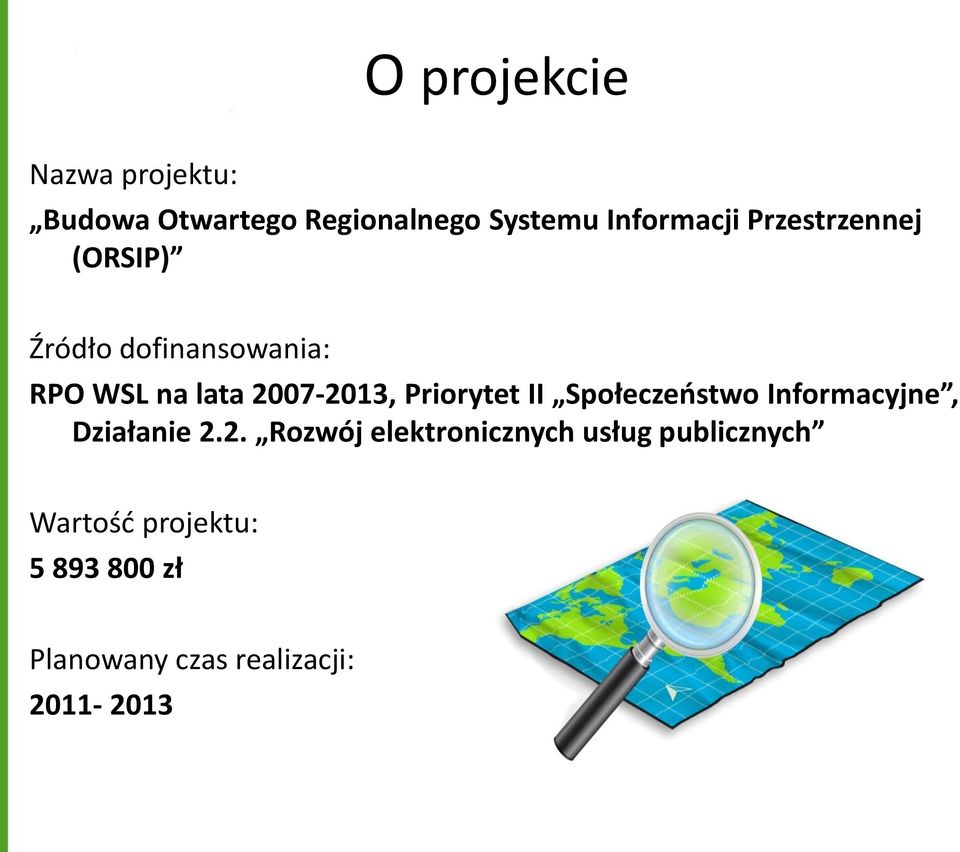 Priorytet II Społeczeństwo Informacyjne, Działanie 2.