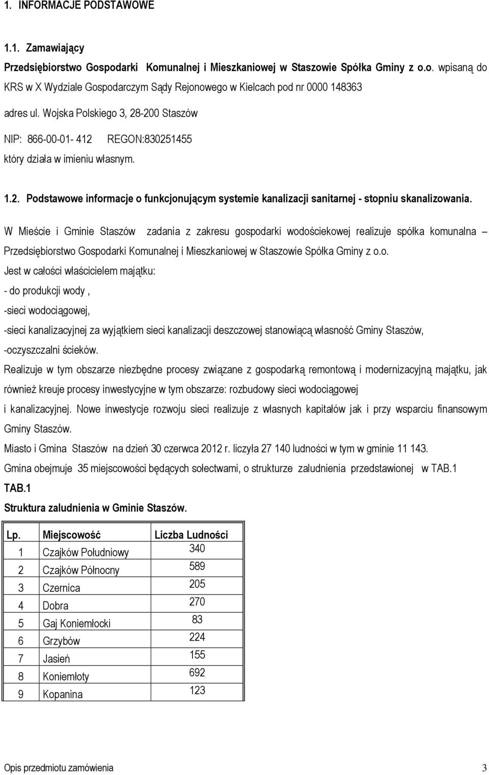 W Mieście i Gminie Staszów zadania z zakresu gos