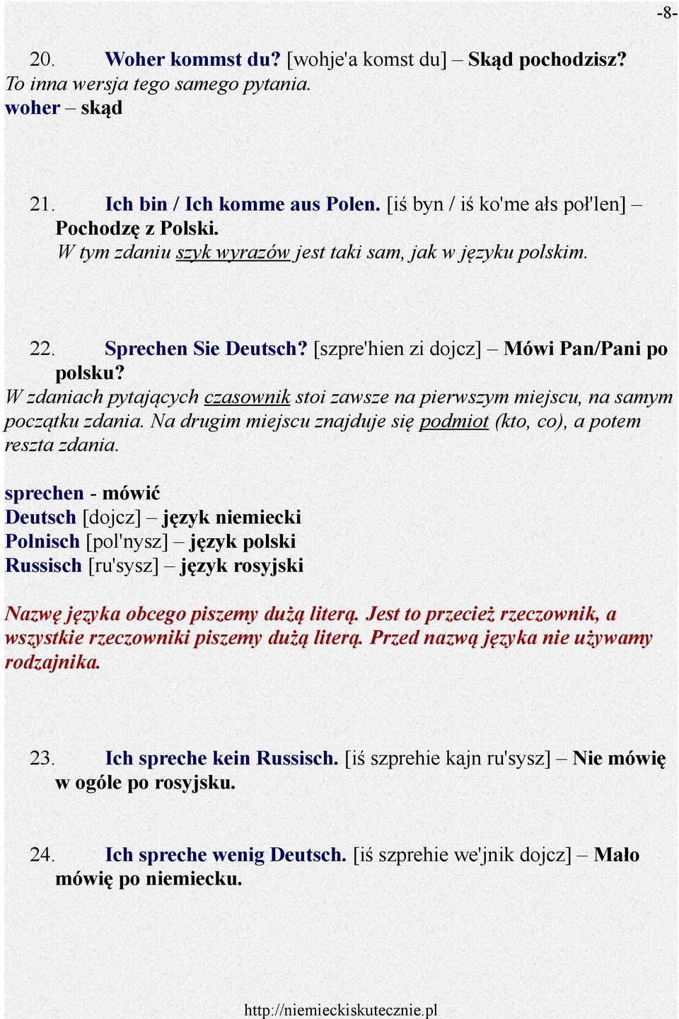 Kennenlernen po polsku