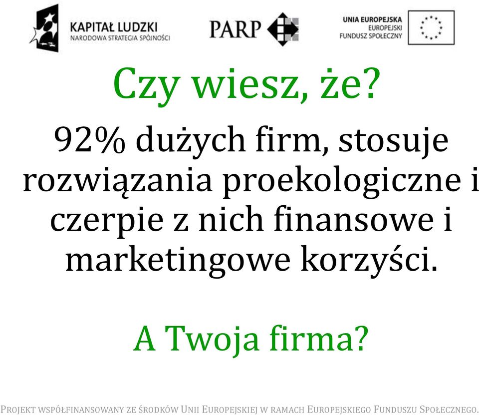 rozwiązania proekologiczne i