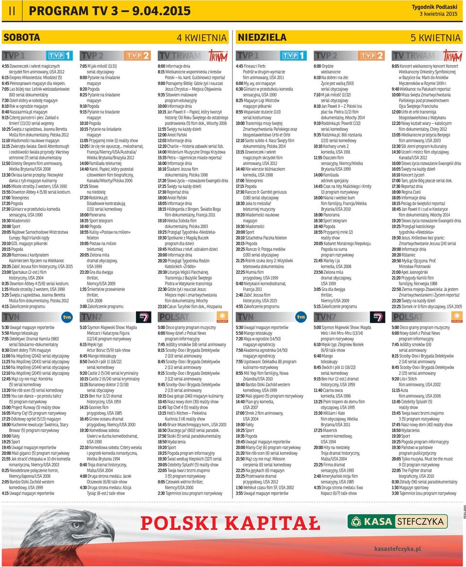 Ekspres Miłosierdzia: Młodzież (5) 6:45 Pełnosprawni magazyn dla niepełn.