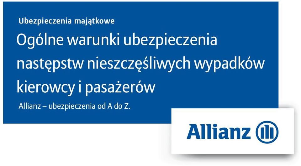 nieszczęśliwych wypadków kierowcy i