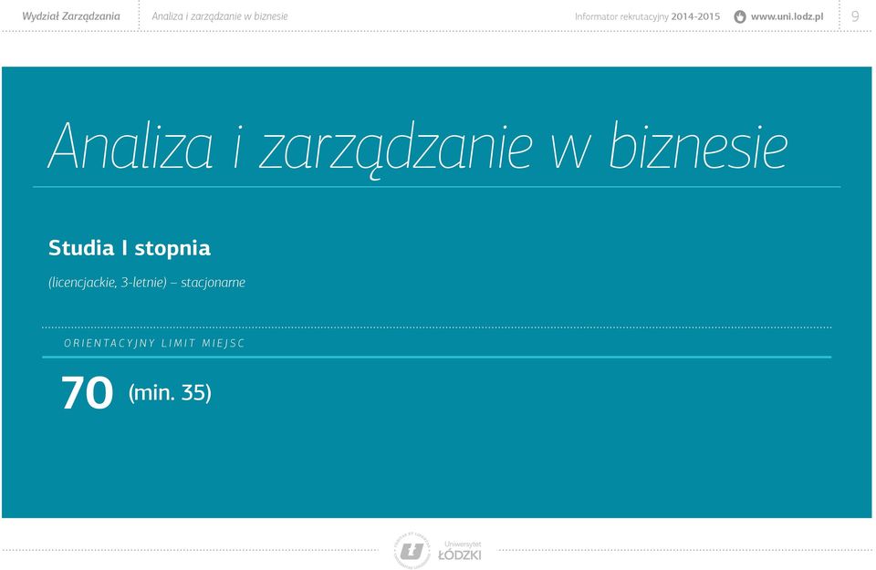 pl 9 Analiza i zarządzanie w biznesie Studia I stopnia