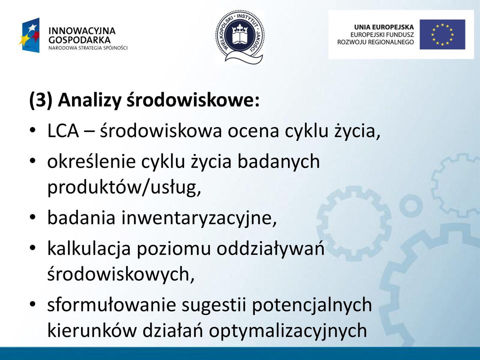 inwentaryzacyjne, kalkulacja poziomu oddziaływań