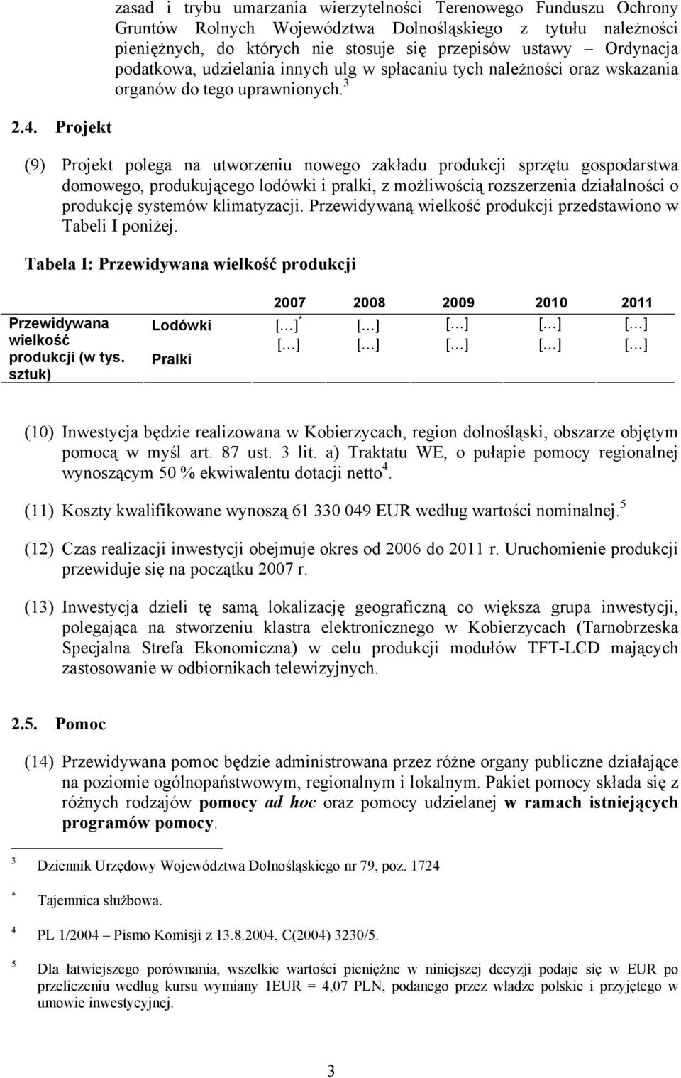 Projekt (9) Projekt polega na utworzeniu nowego zakładu produkcji sprzętu gospodarstwa domowego, produkującego lodówki i pralki, z możliwością rozszerzenia działalności o produkcję systemów