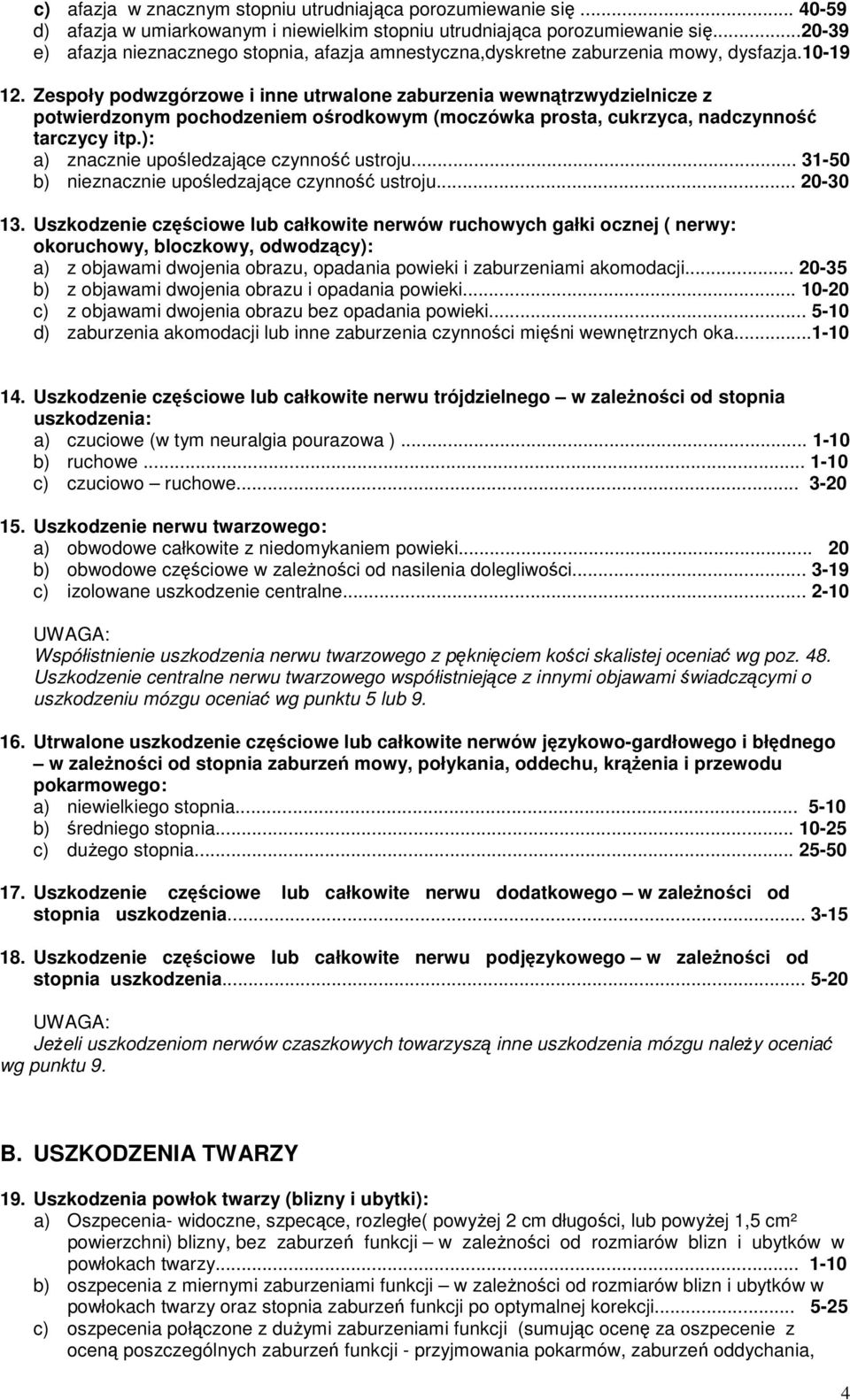 Zespoły podwzgórzowe i inne utrwalone zaburzenia wewnątrzwydzielnicze z potwierdzonym pochodzeniem ośrodkowym (moczówka prosta, cukrzyca, nadczynność tarczycy itp.