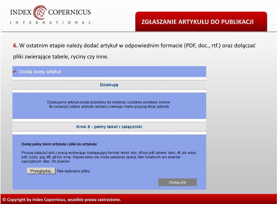 odpowiednim formacie (PDF, doc., rtf.