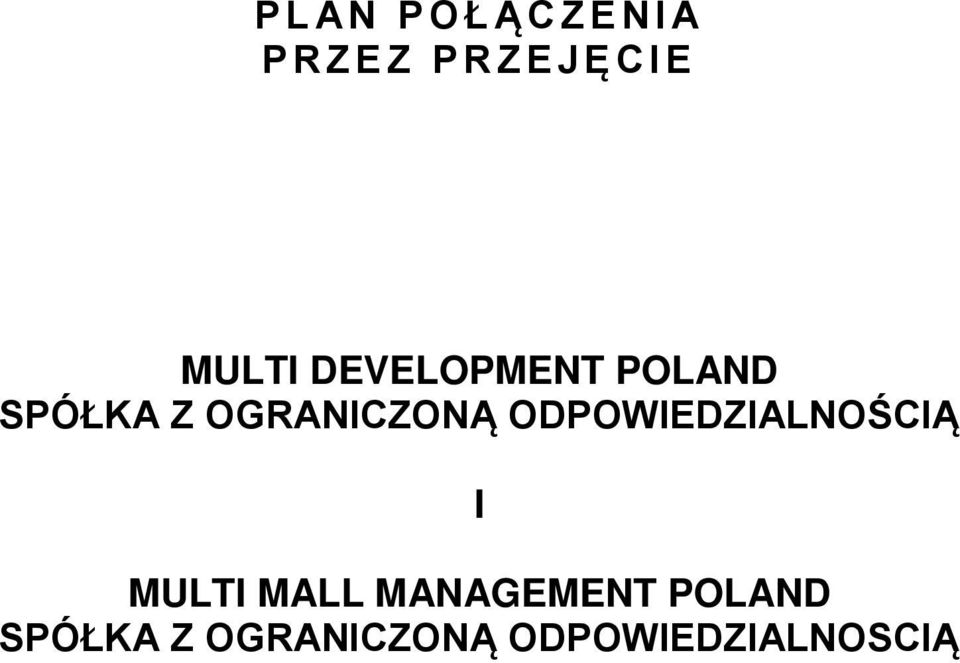 ODPOWIEDZIALNOŚCIĄ I MULTI MALL