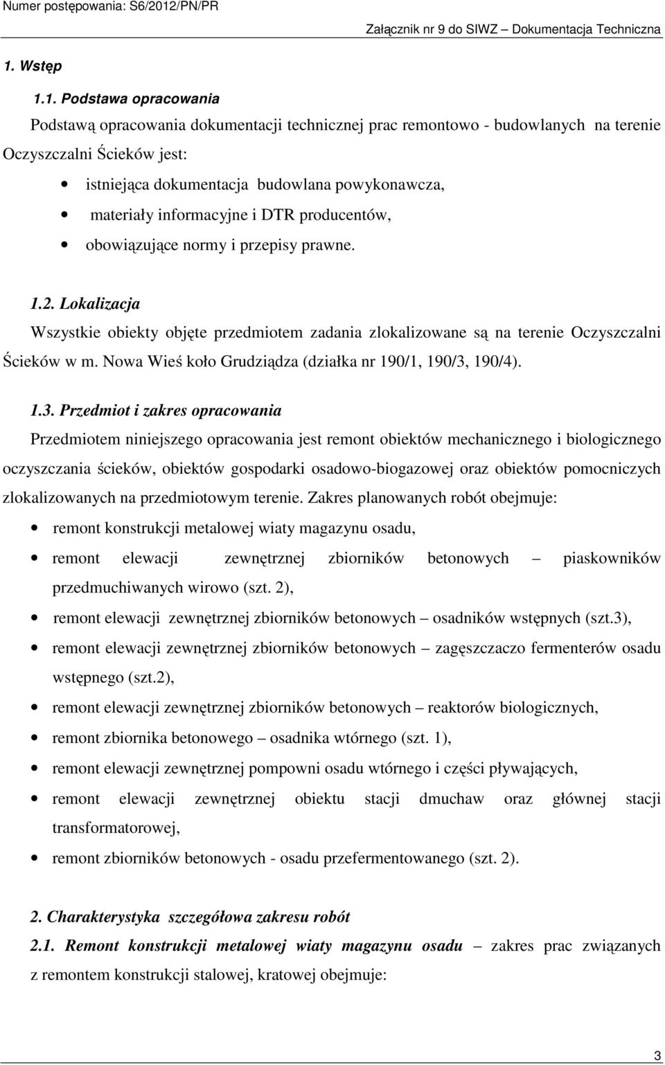 Nowa Wieś koło Grudziądza (działka nr 190/1, 190/3,