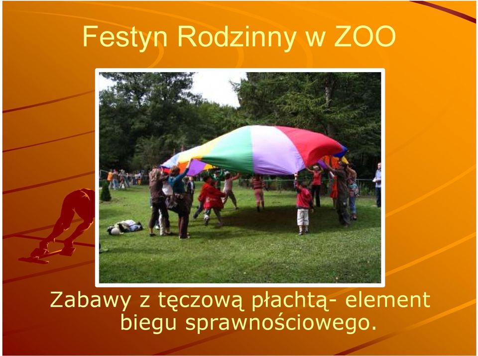 tęczową płachtą-