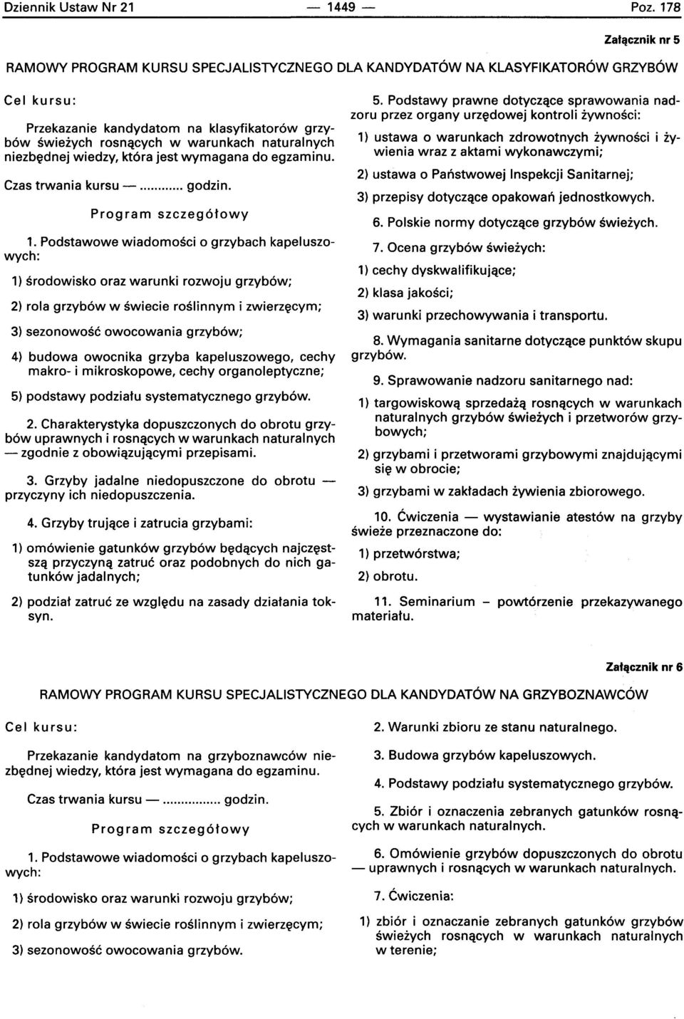 naturalnych niezbedne] wiedzy, kt6ra jest wymagana do egzaminu. Czas trwania kursu - godzin. Program szczeg6towy 1.