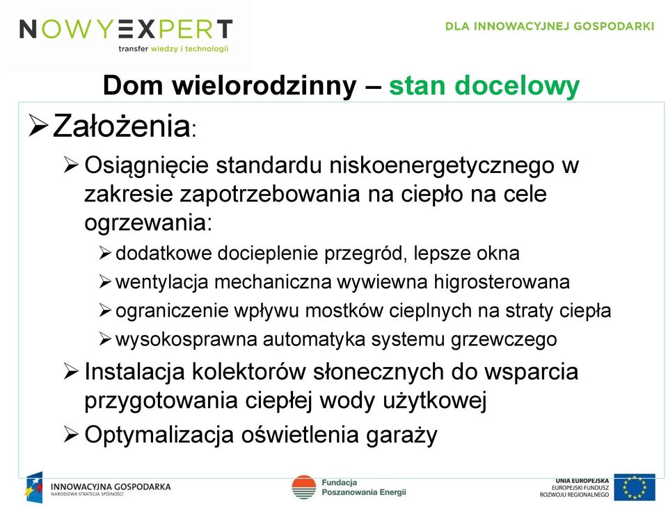 higrosterowana ograniczenie wpływu mostków cieplnych na straty ciepła wysokosprawna automatyka systemu