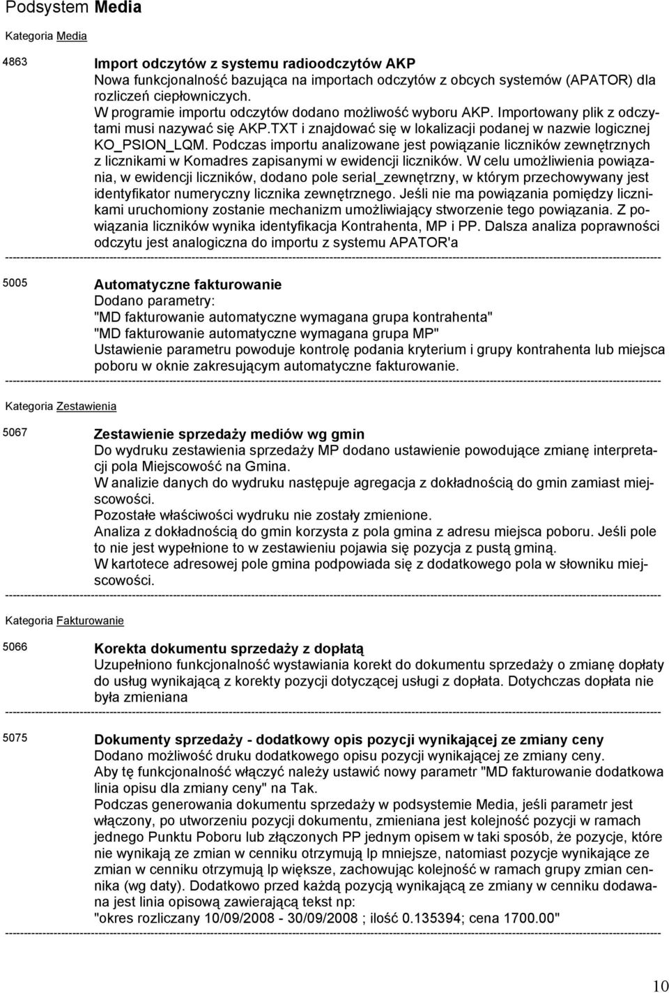 Podczas importu analizowane jest powiązanie liczników zewnętrznych z licznikami w Komadres zapisanymi w ewidencji liczników.