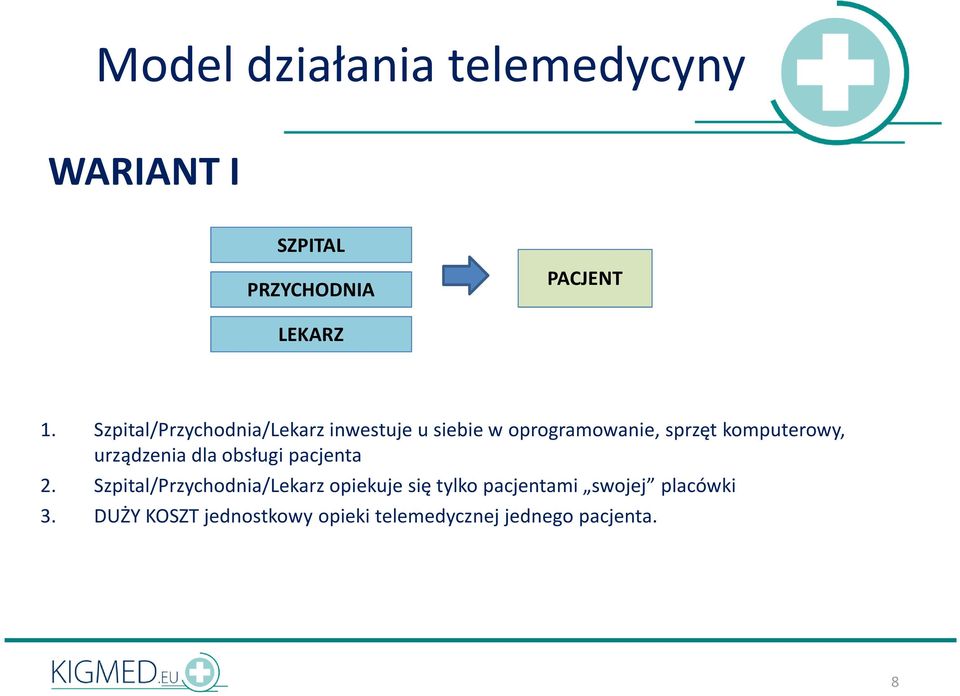 urządzenia dla obsługi pacjenta 2.