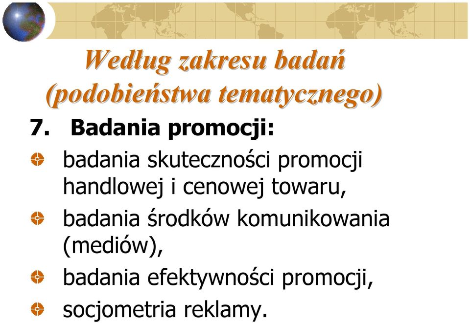 handlowej i cenowej towaru, badania środków