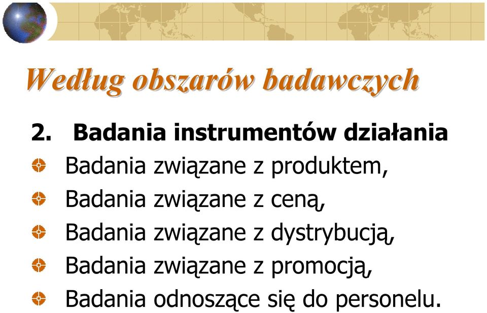 produktem, Badania związane z ceną, Badania związane