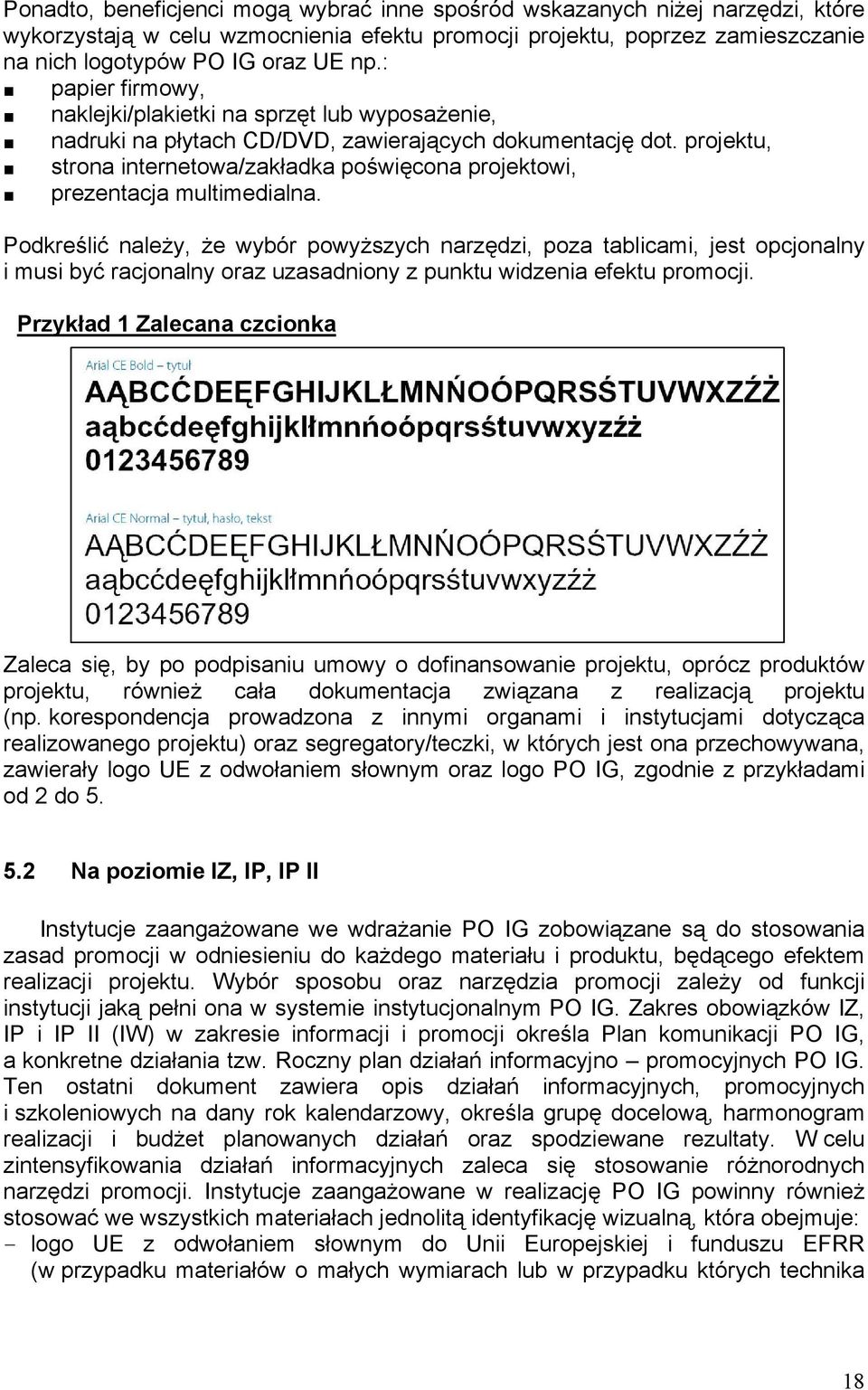 projektu, strona internetowa/zakładka poświęcona projektowi, prezentacja multimedialna.