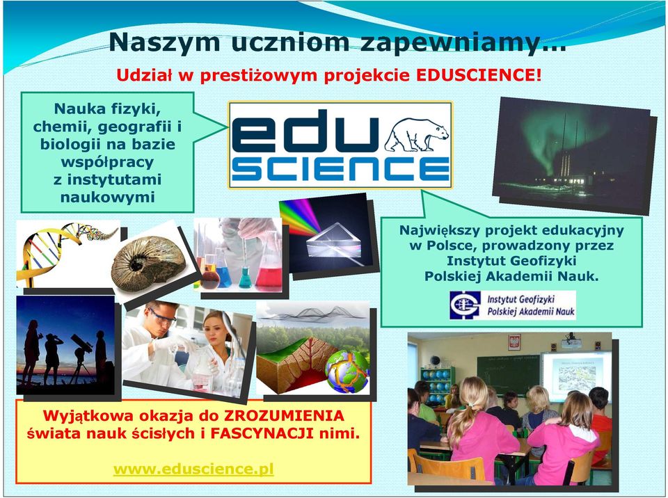 Największy projekt edukacyjny w Polsce, prowadzony przez Instytut Geofizyki