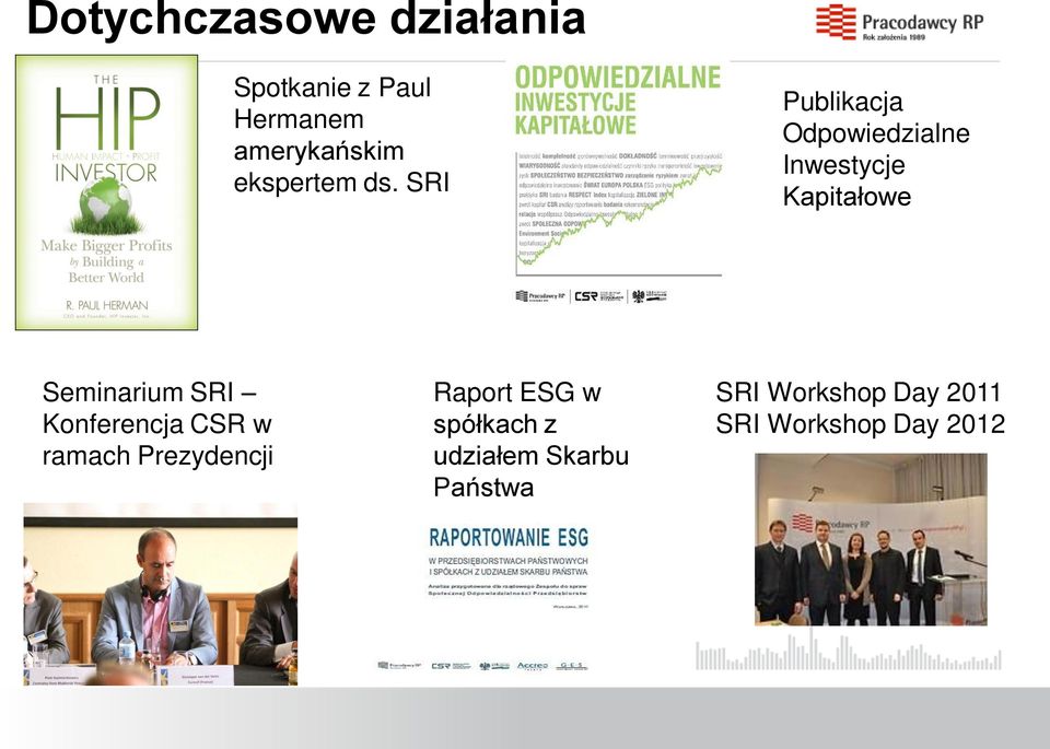 SRI Publikacja Odpowiedzialne Inwestycje Kapitałowe 10 Seminarium