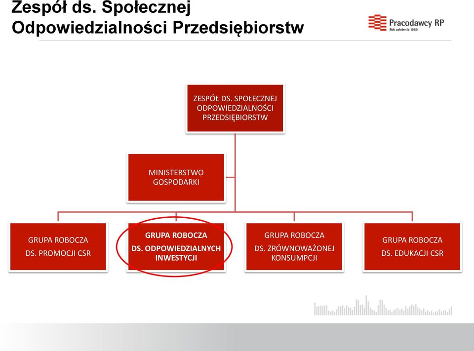 GRUPA ROBOCZA DS. PROMOCJI CSR GRUPA ROBOCZA DS.