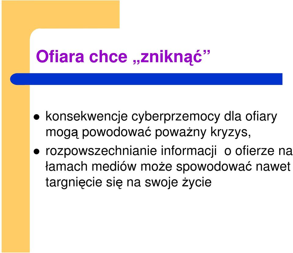 rozpowszechnianie informacji o ofierze na łamach