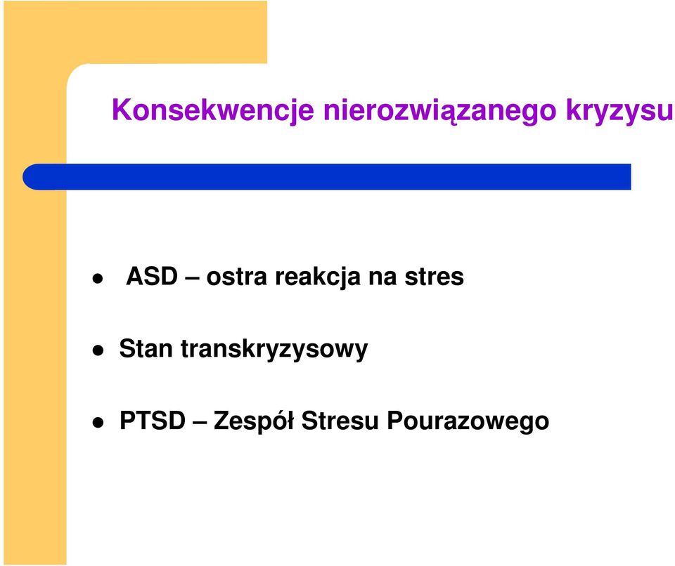 stres Stan transkryzysowy