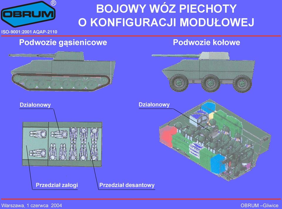 Podwozie kołowe Działonowy