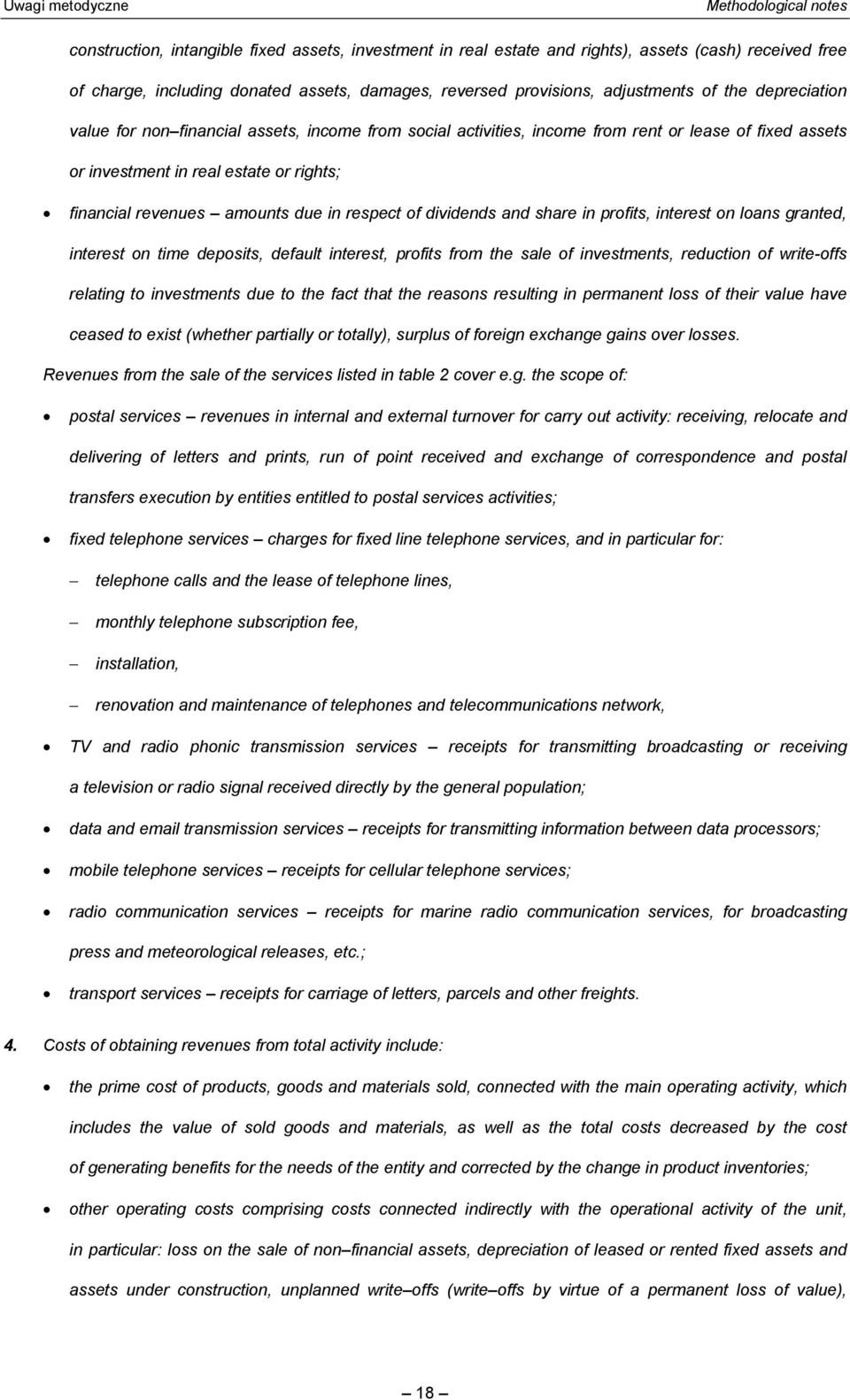 revenues amounts due in respect of dividends and share in profits, interest on loans granted, interest on time deposits, default interest, profits from the sale of investments, reduction of