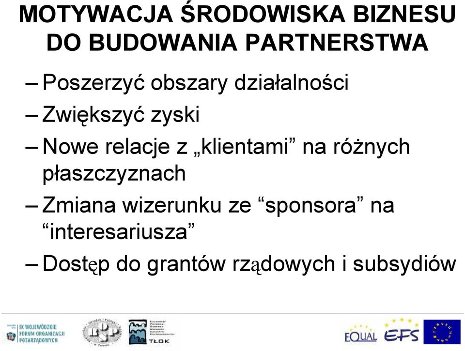 z klientami na różnych płaszczyznach Zmiana wizerunku ze