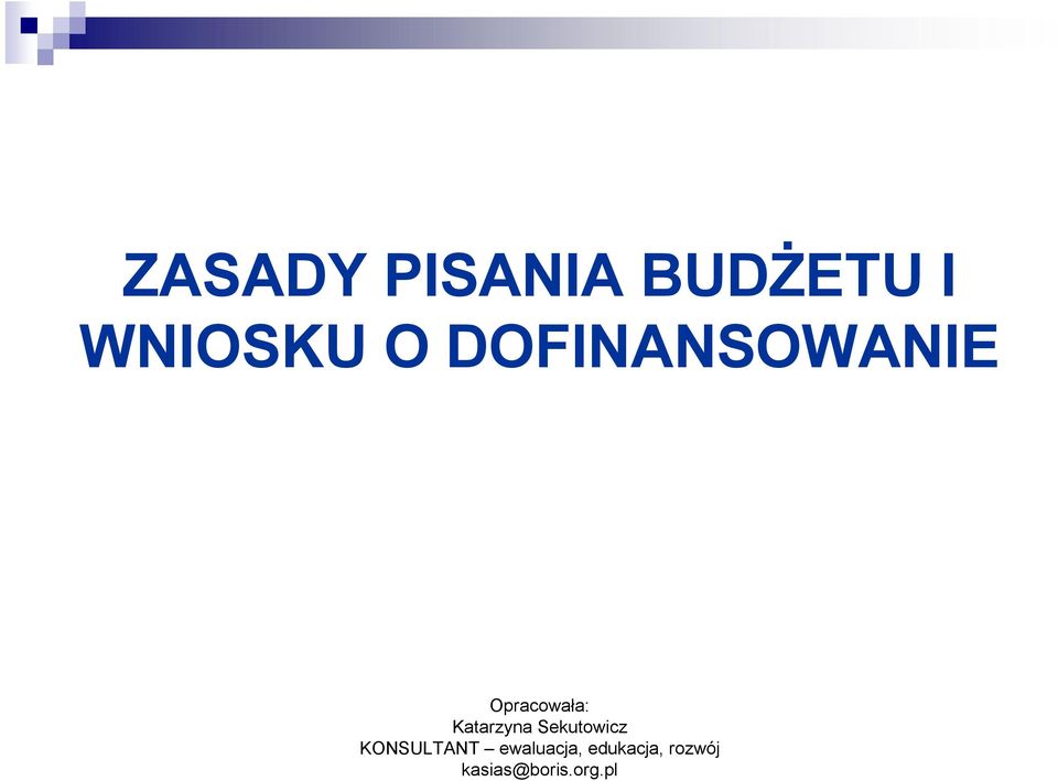 BUDŻETU I