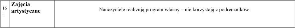 Nauczyciele realizują