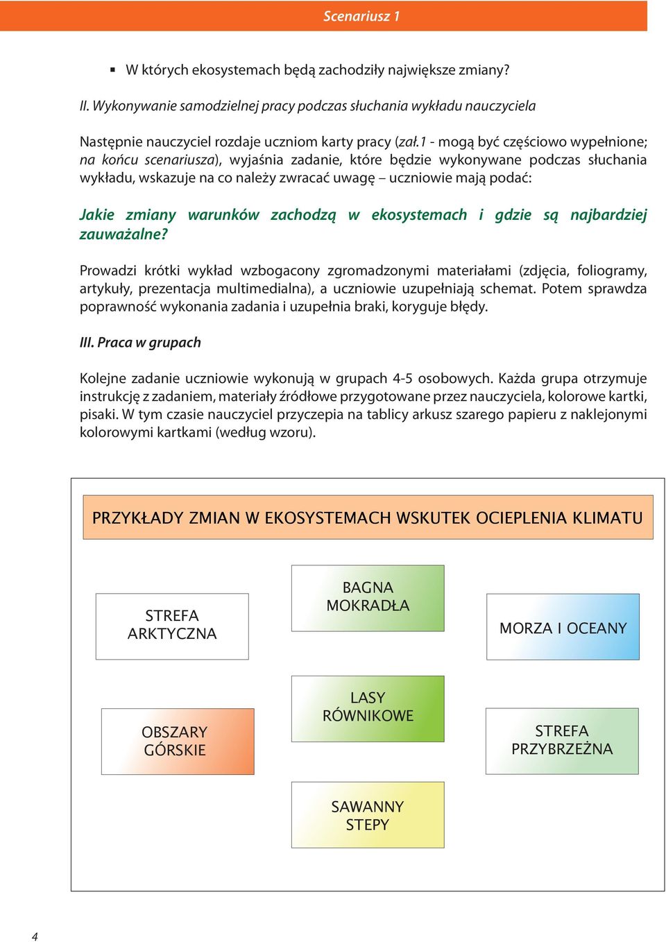 warunków zachodzą w ekosystemach i gdzie są najbardziej zauważalne?