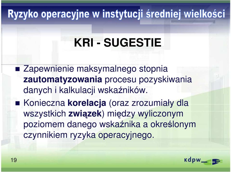 Konieczna korelacja (oraz zrozumiały dla wszystkich związek) między