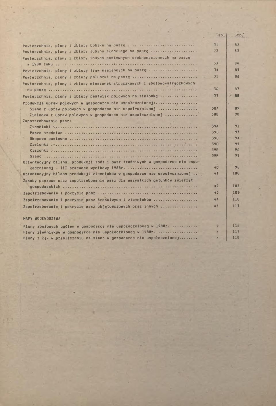 .. 34 Powierzchnia, plony i zbiory peluszki na paszę......... 35 Powierzchnia, plony i zbiory mieszanek strączkowych i zbożowo-strączkowych na paszę......*.