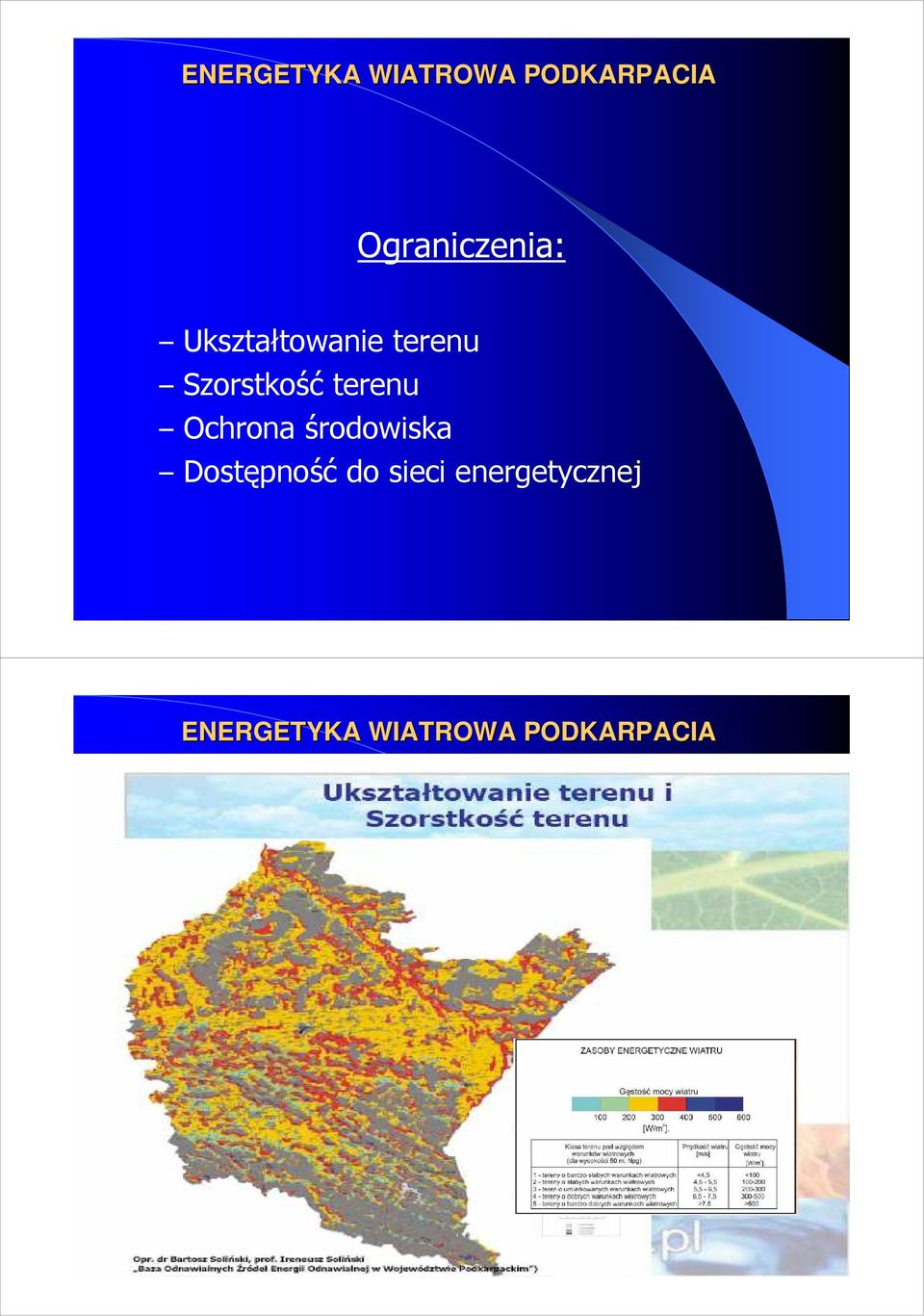 Szorstkość terenu Ochrona środowiska