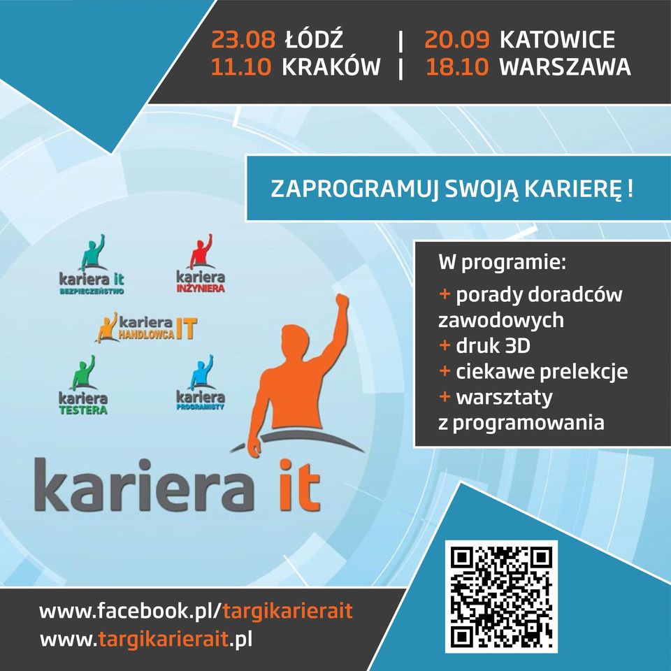 10 KRAKÓW 18.10 WARSZAWA ZAPROGRAMUJ SWOJĄ KARIERĘ!