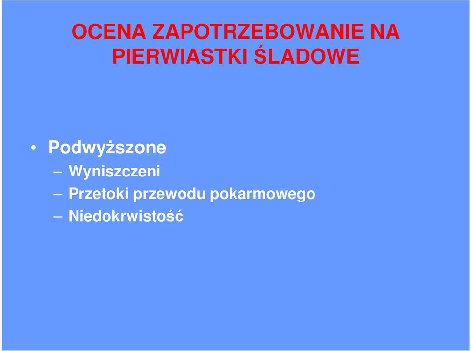 Podwyższone Wyniszczeni