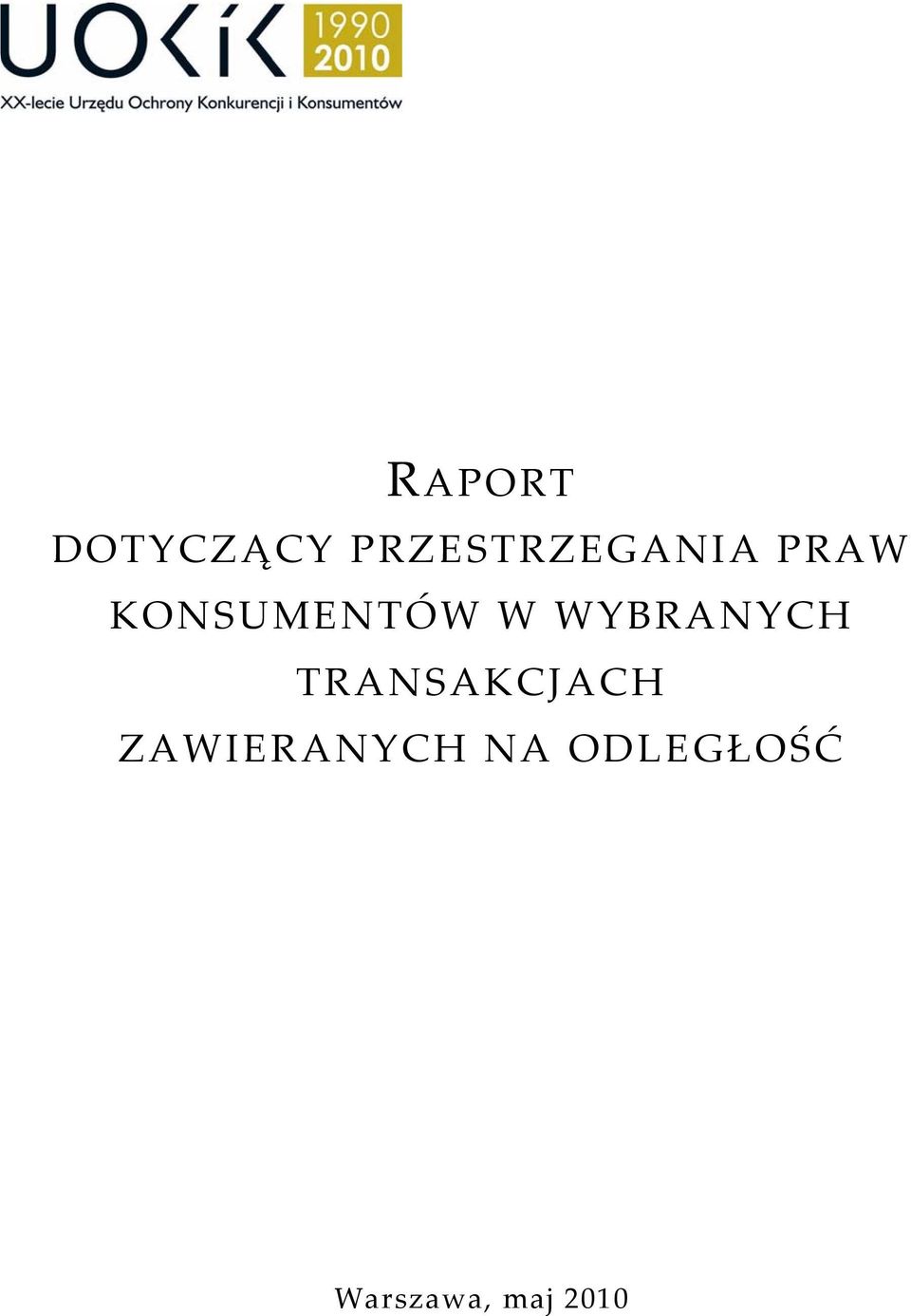 KONSUMENTÓW W WYBRANYCH