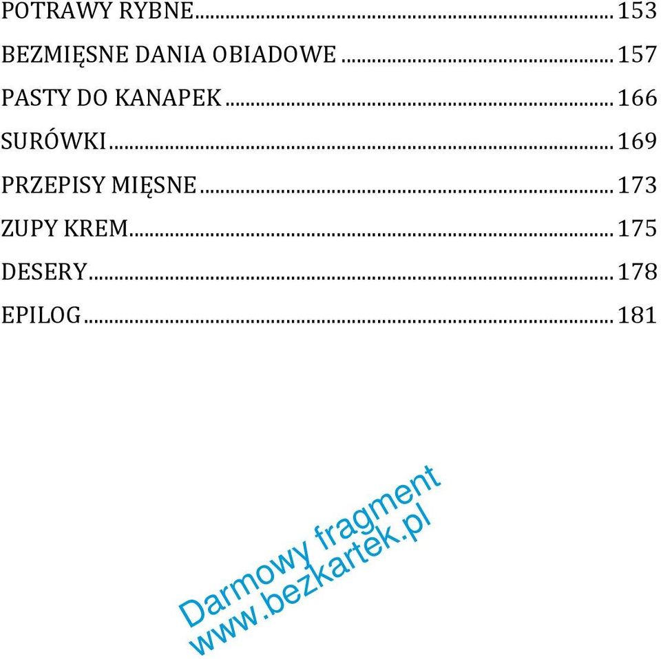 .. 157 PASTY DO KANAPEK... 166 SURÓWKI.