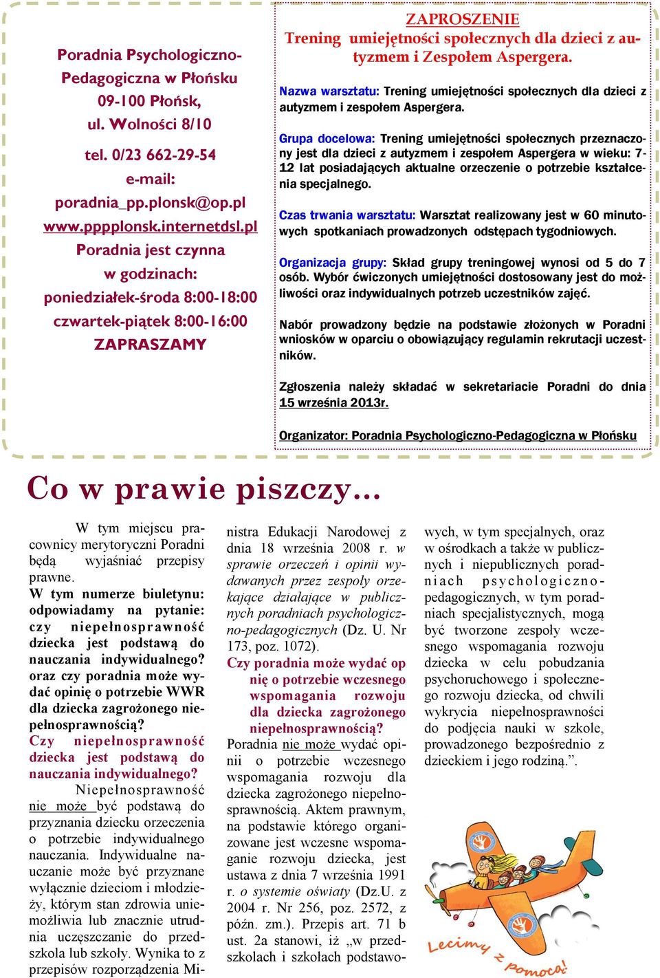 Naza arsztatu: Trening umiejętności społecznych dla dzieci z autyzmem i zespołem Aspergera.