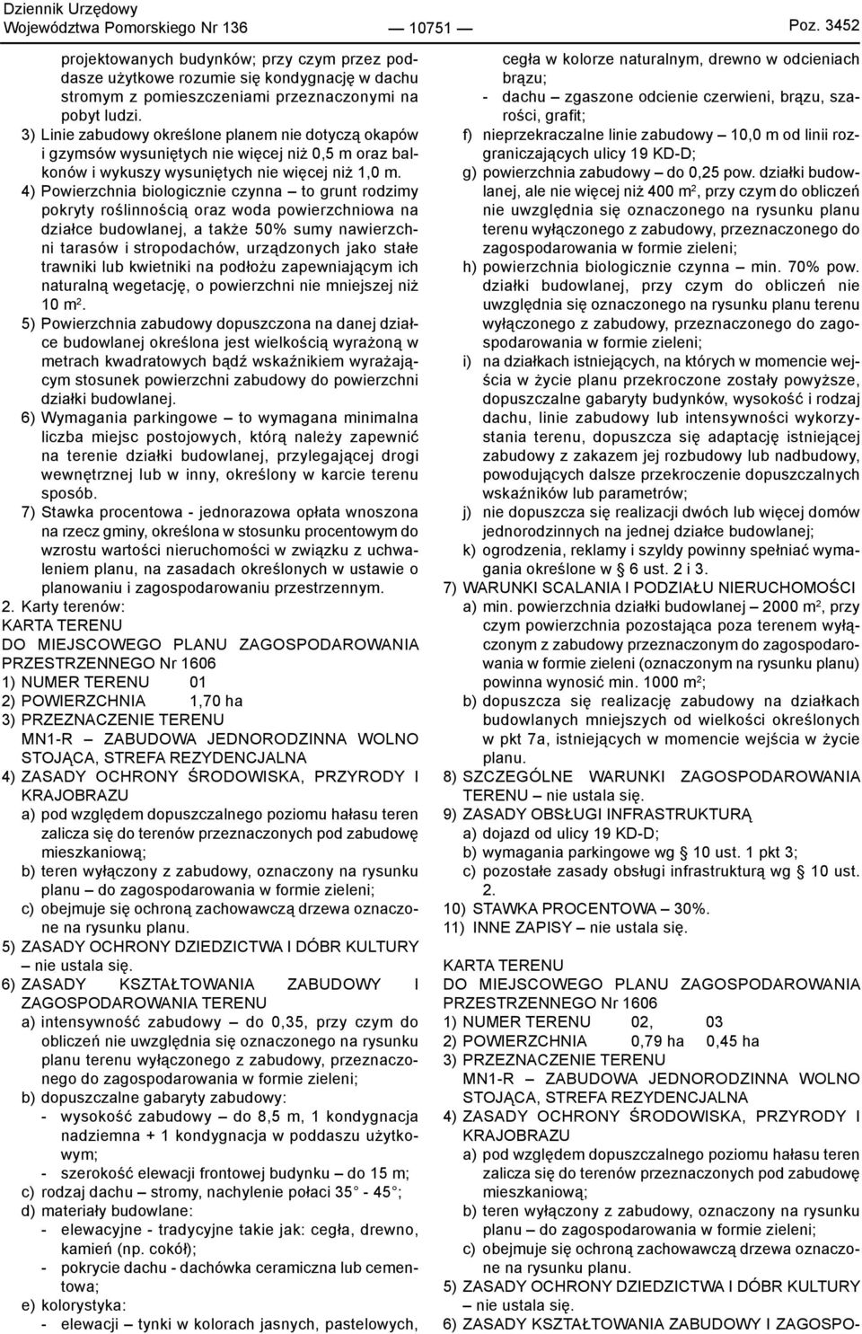 4) Powierzchnia biologicznie czynna to grunt rodzimy pokryty roślinnością oraz woda powierzchniowa na działce budowlanej, a także 50% sumy nawierzchni tarasów i stropodachów, urządzonych jako stałe