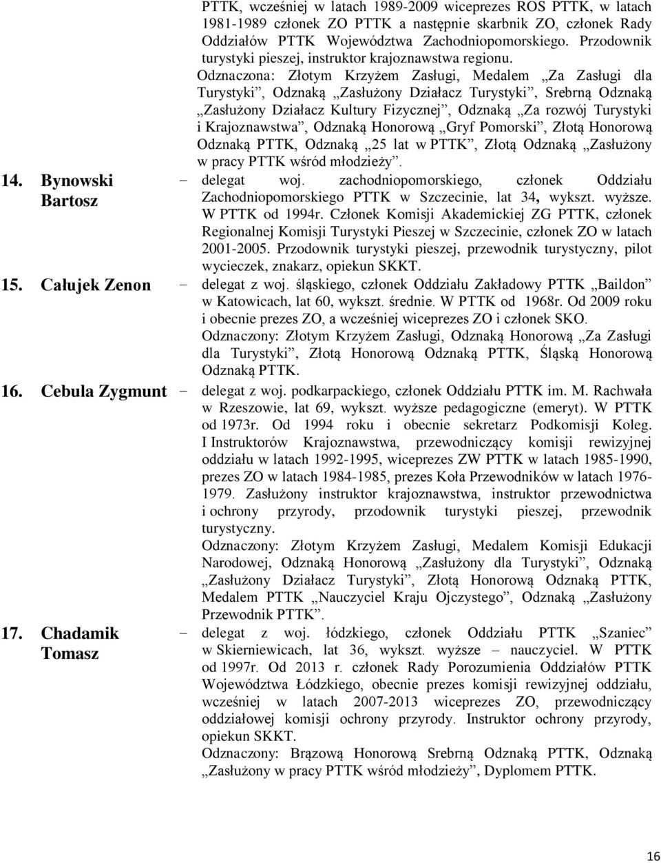 Odznaczona: Złotym Krzyżem Zasługi, Medalem Za Zasługi dla Turystyki, Odznaką Zasłużony Działacz Turystyki, Srebrną Odznaką Zasłużony Działacz Kultury Fizycznej, Odznaką Za rozwój Turystyki i