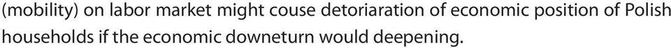 position of Polish households if