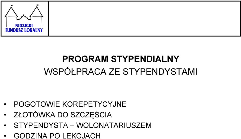 KOREPETYCYJNE ZŁOTÓWKA DO SZCZĘŚCIA